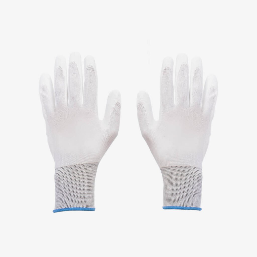 Darbo pirštinės aplietos DETRIX Trec-Poly, baltos, dydis 11/XXL