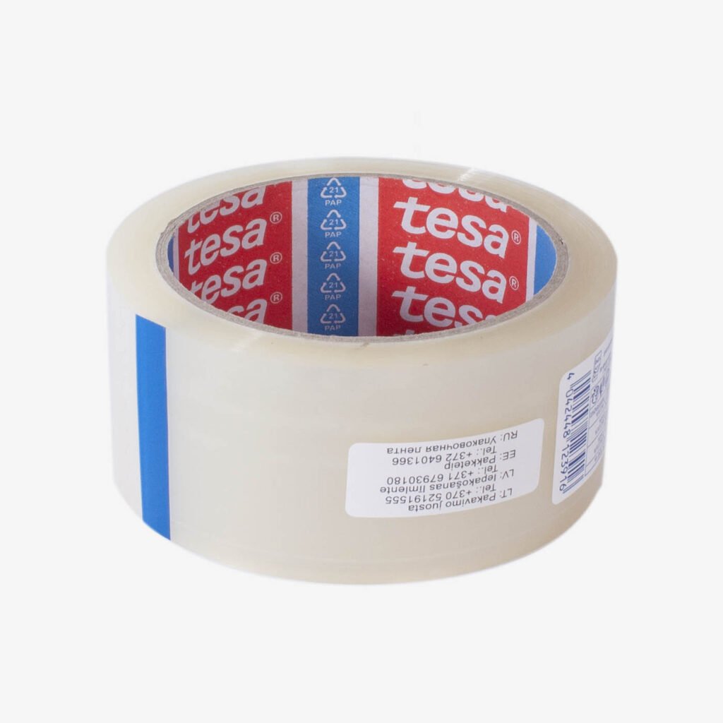 Pakavimo juosta TESA PACK STRONG, skaidri, 66m x 38mm