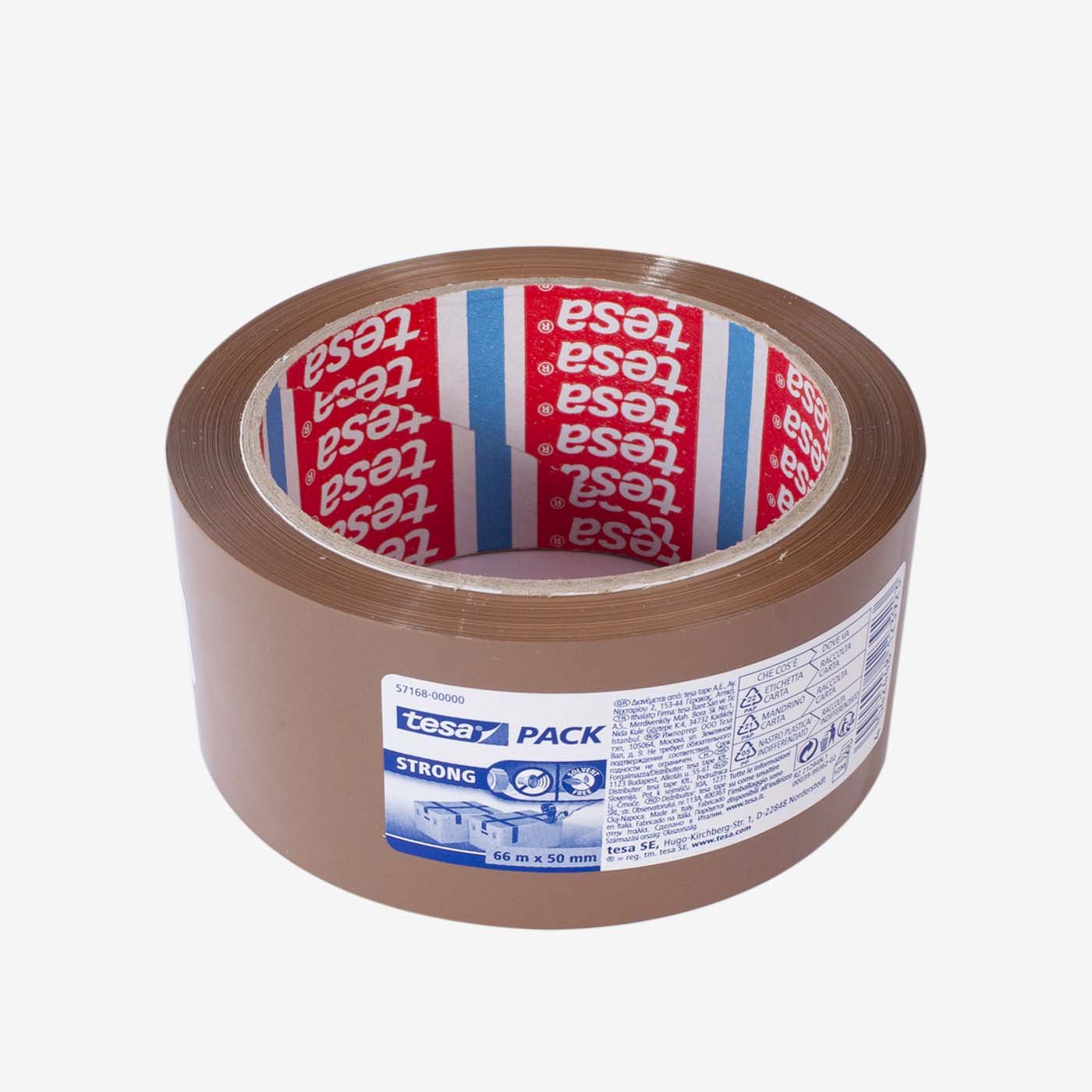 Pakavimo juosta TESA PACK STRONG, ruda 66 m x 50 mm