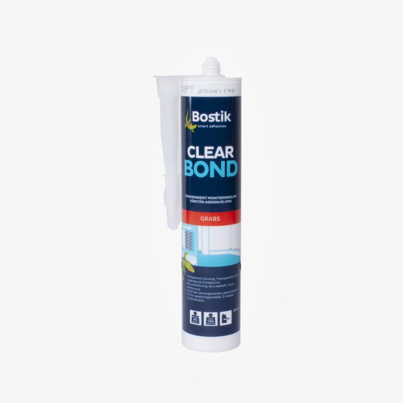 Hermetikas Bostik CLEAR BOND, skaidrus, 300ml
