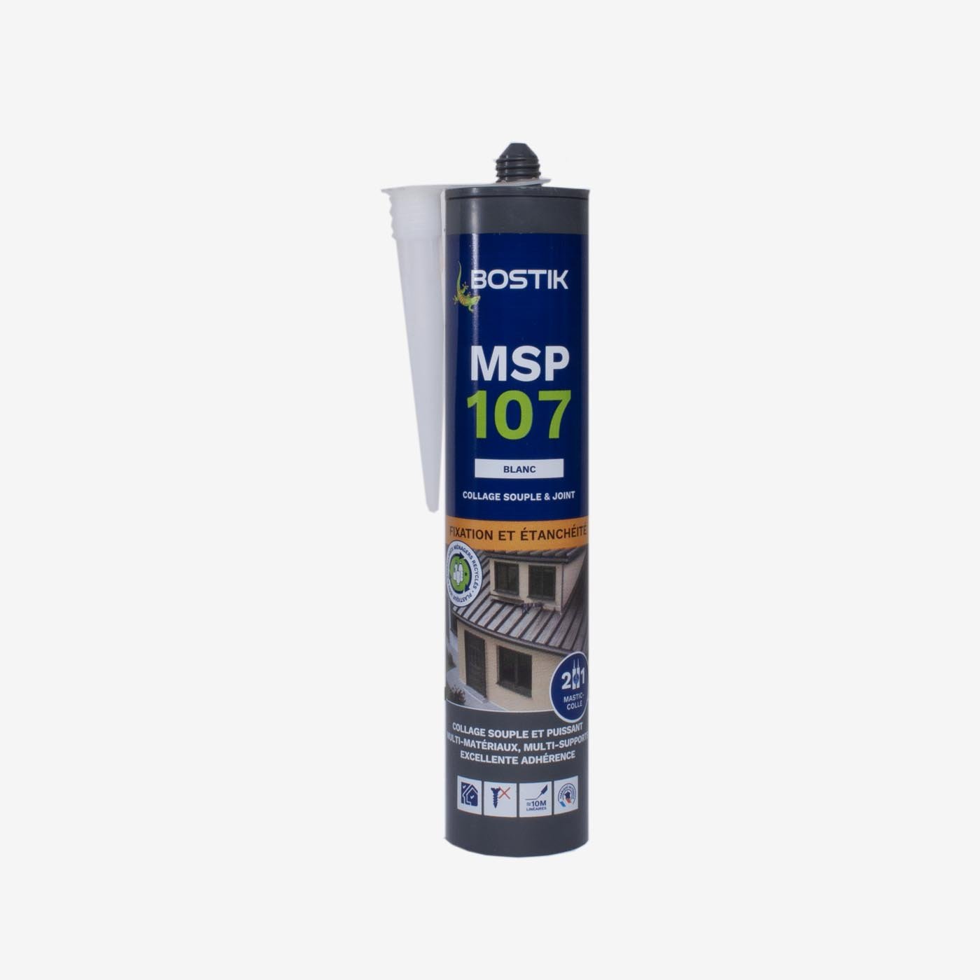 Elastingi klijai Bostik MSP107 COLLAGE SOUPLE & JOINT, balti, 300ml